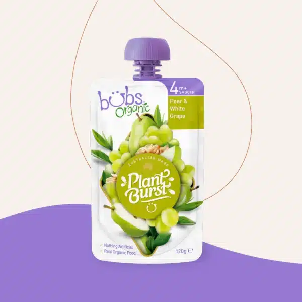 Organic Pear and White Grape 4 Months+ 120g